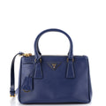 Double Zip Lux Tote Saffiano Leather Small