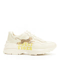 Women's Gucci Rhyton tiger print leather panelled chunky dad sneakers