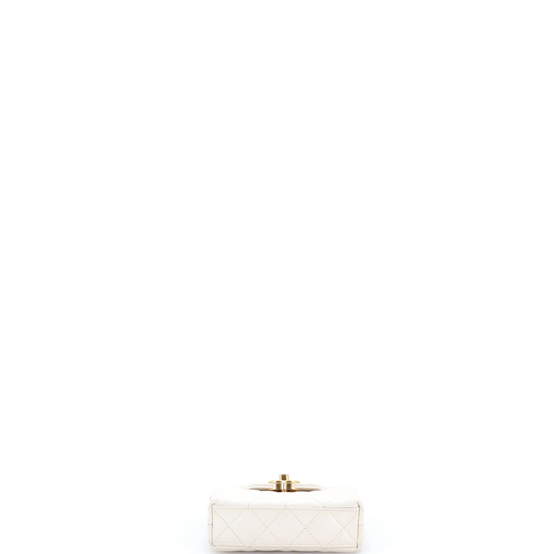 Kelly Top Handle Shopping Bag Quilted Shiny Aged Calfskin Nano