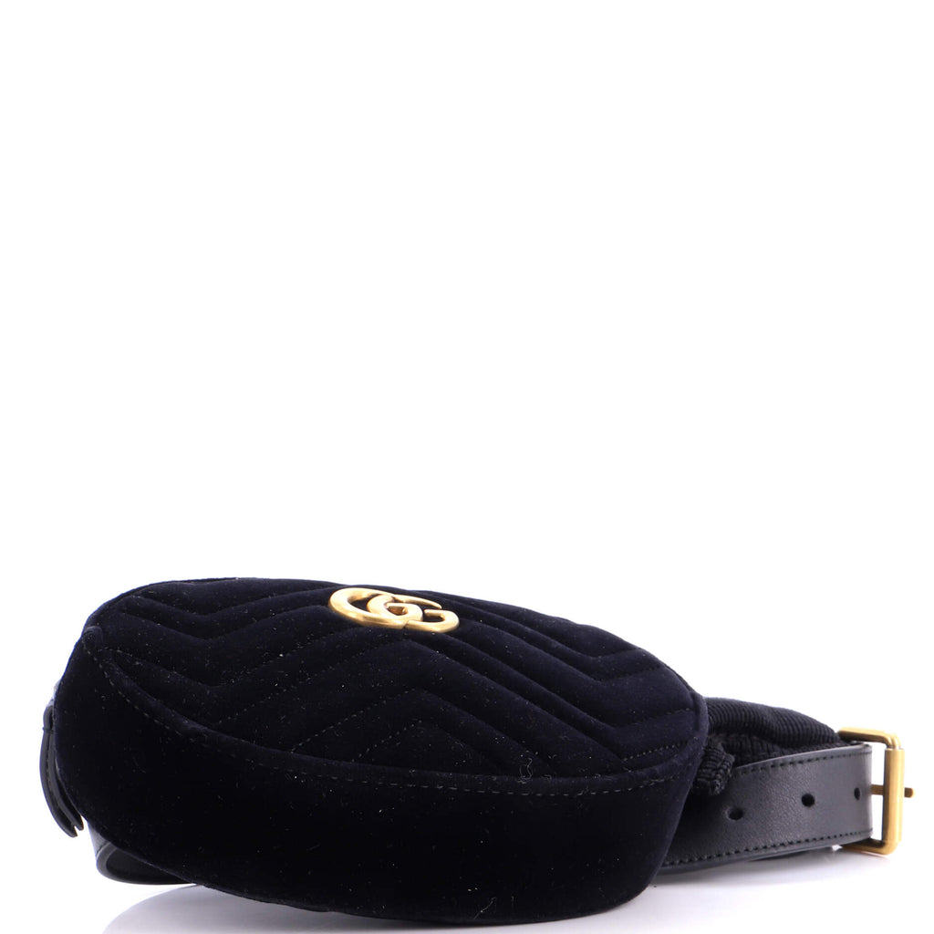 GG Marmont Belt Bag Matelasse Velvet