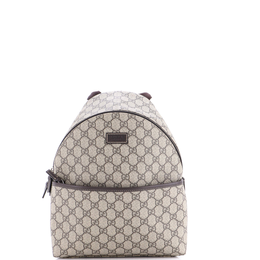Front Pocket Backpack GG Coated Canvas Small