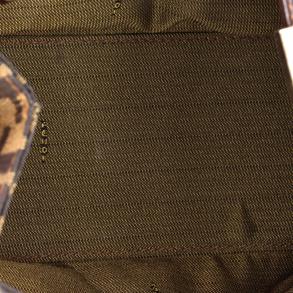Vintage Shoulder Bag Zucca Canvas Medium
