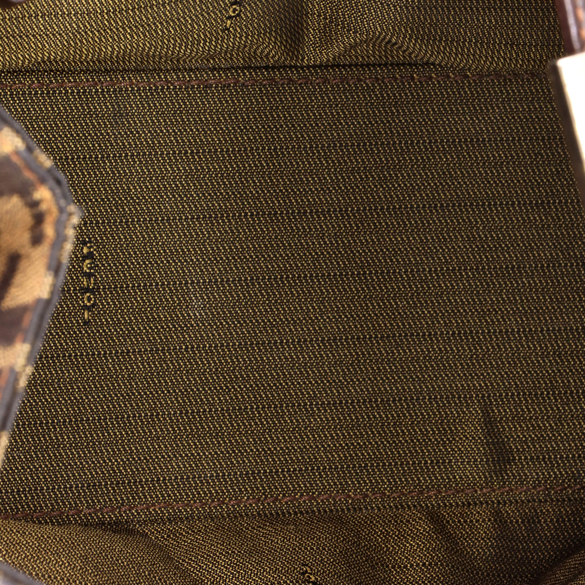 Vintage Shoulder Bag Zucca Canvas Medium