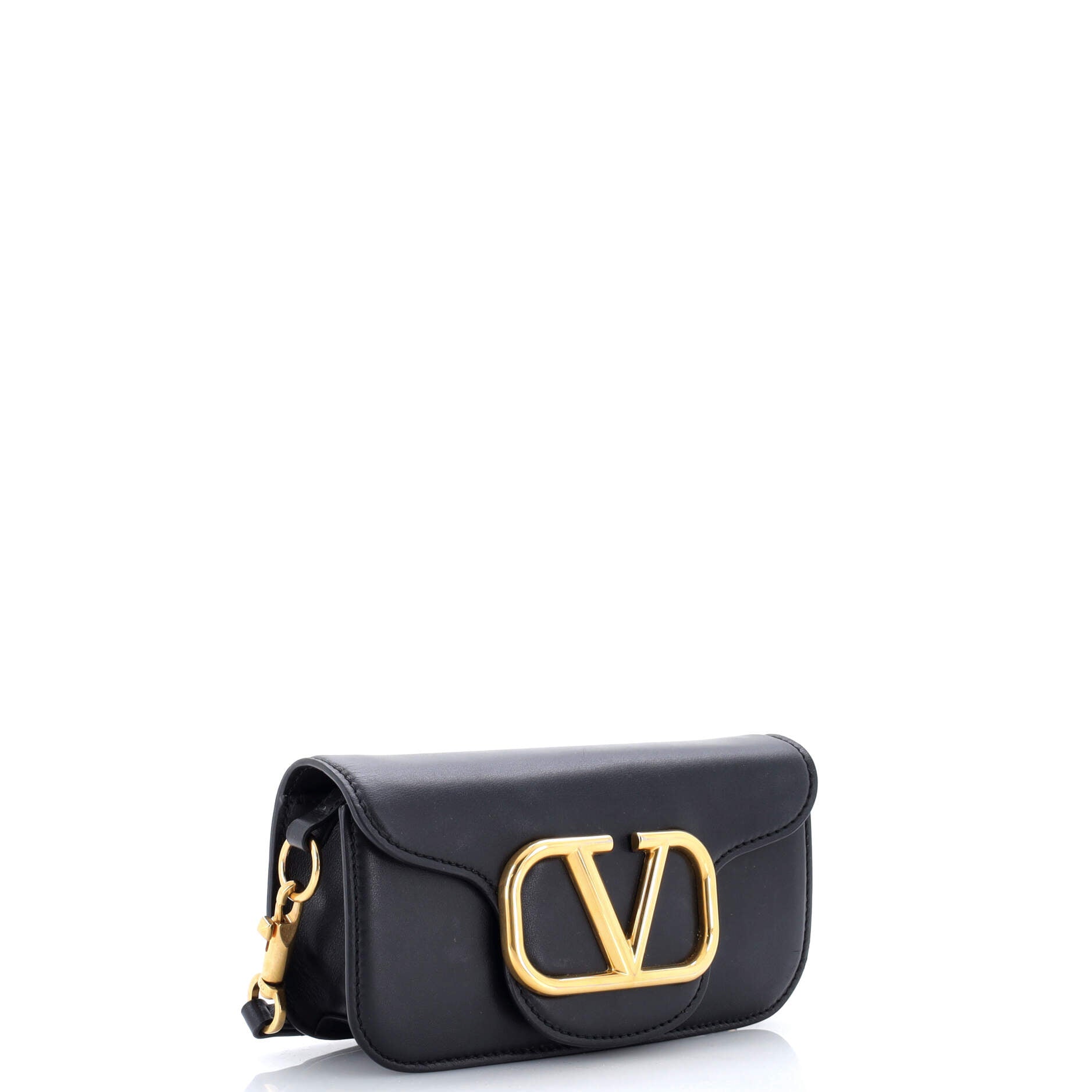 VLogo Loco Flap Shoulder Bag Leather Small