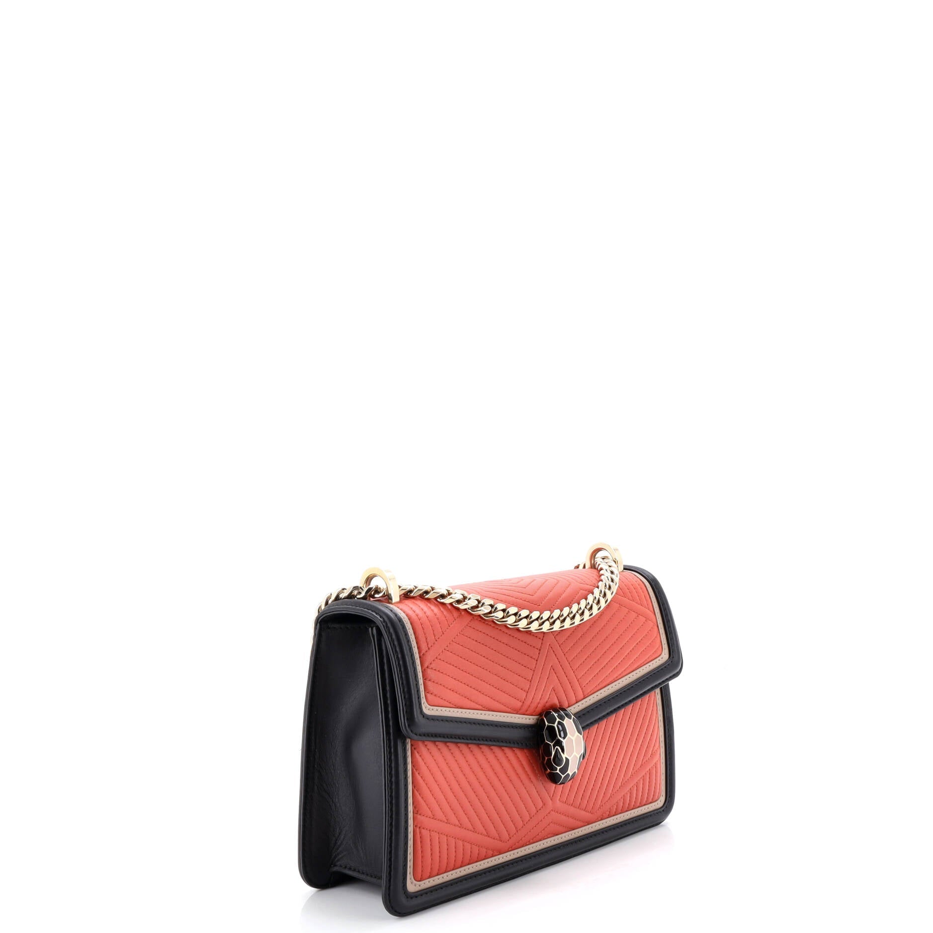 Serpenti Forever Shoulder Bag Quilted Leather Small