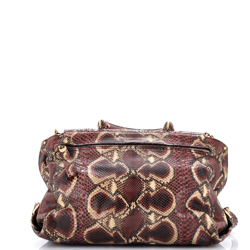 Sofia Satchel Python Medium