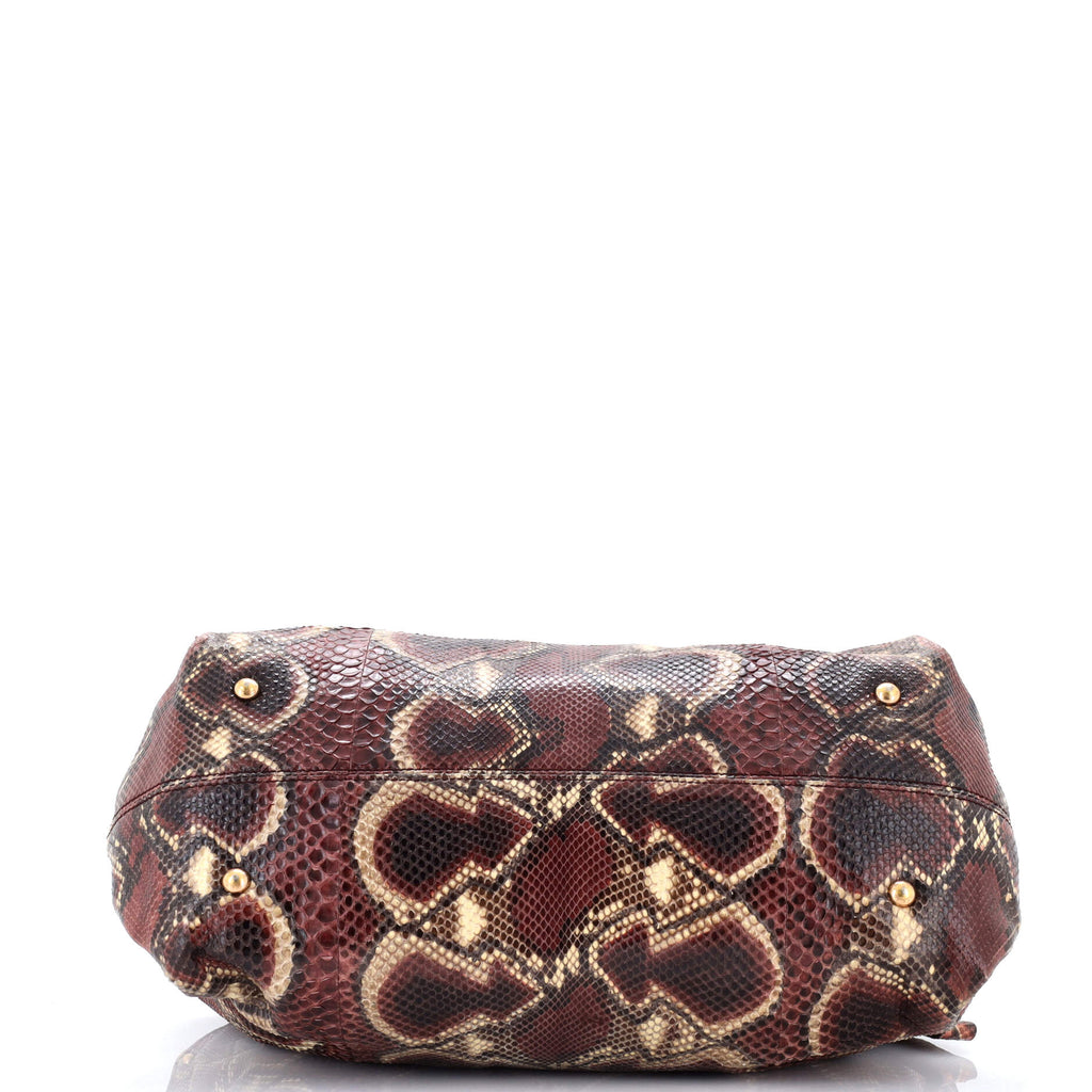 Sofia Satchel Python Medium