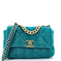 19 Flap Bag Quilted Tweed Medium
