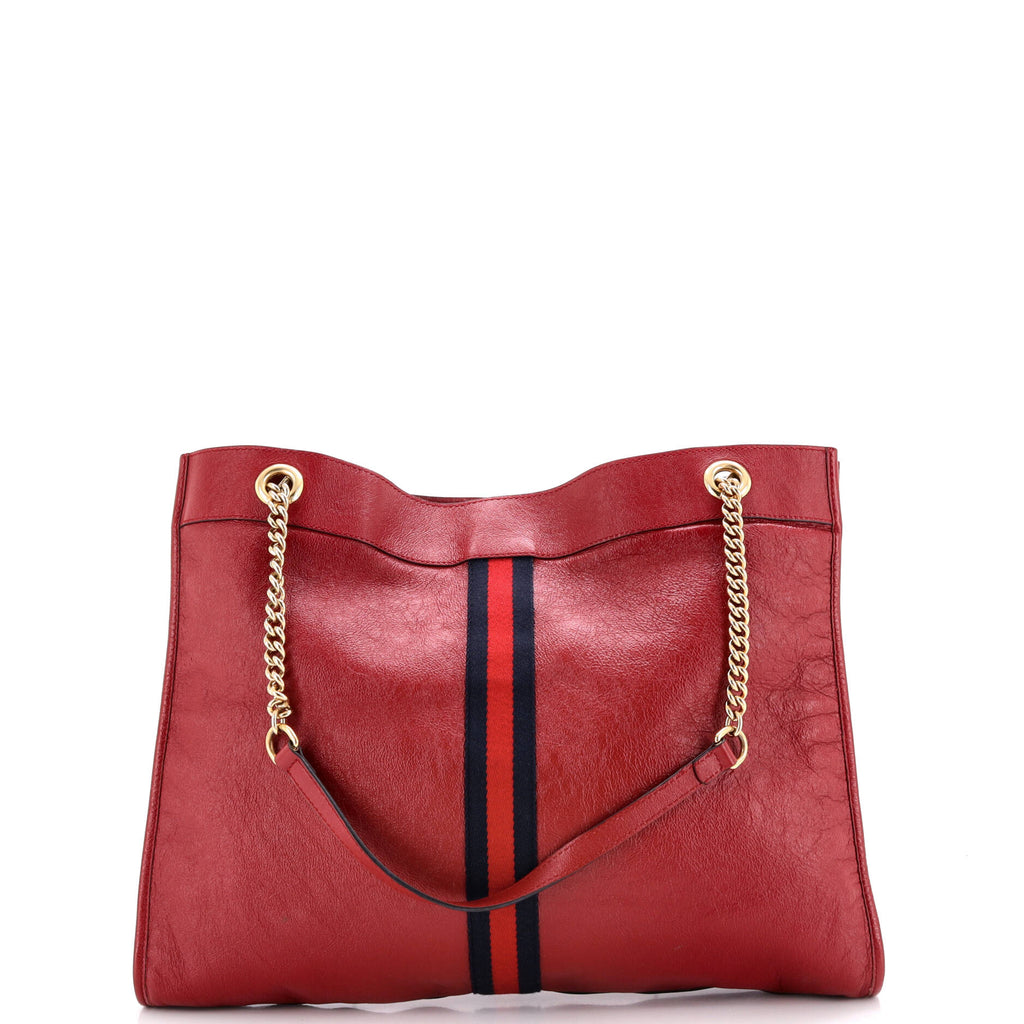 Rajah Chain Tote Leather Large