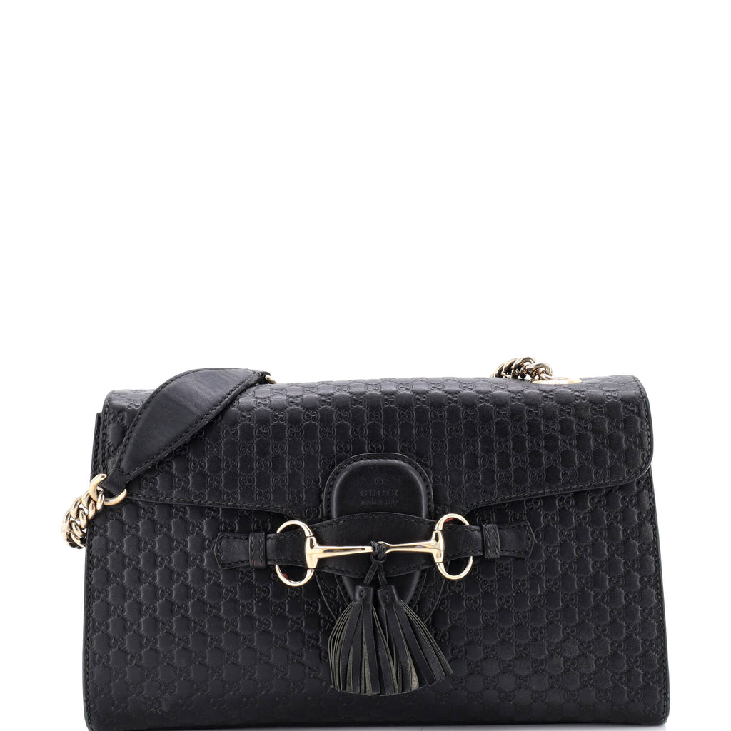 Emily Chain Flap Bag Microguccissima Leather Medium