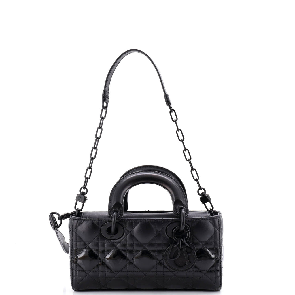 Lady D-Joy Bag Cannage Quilt Gradient Patent Small