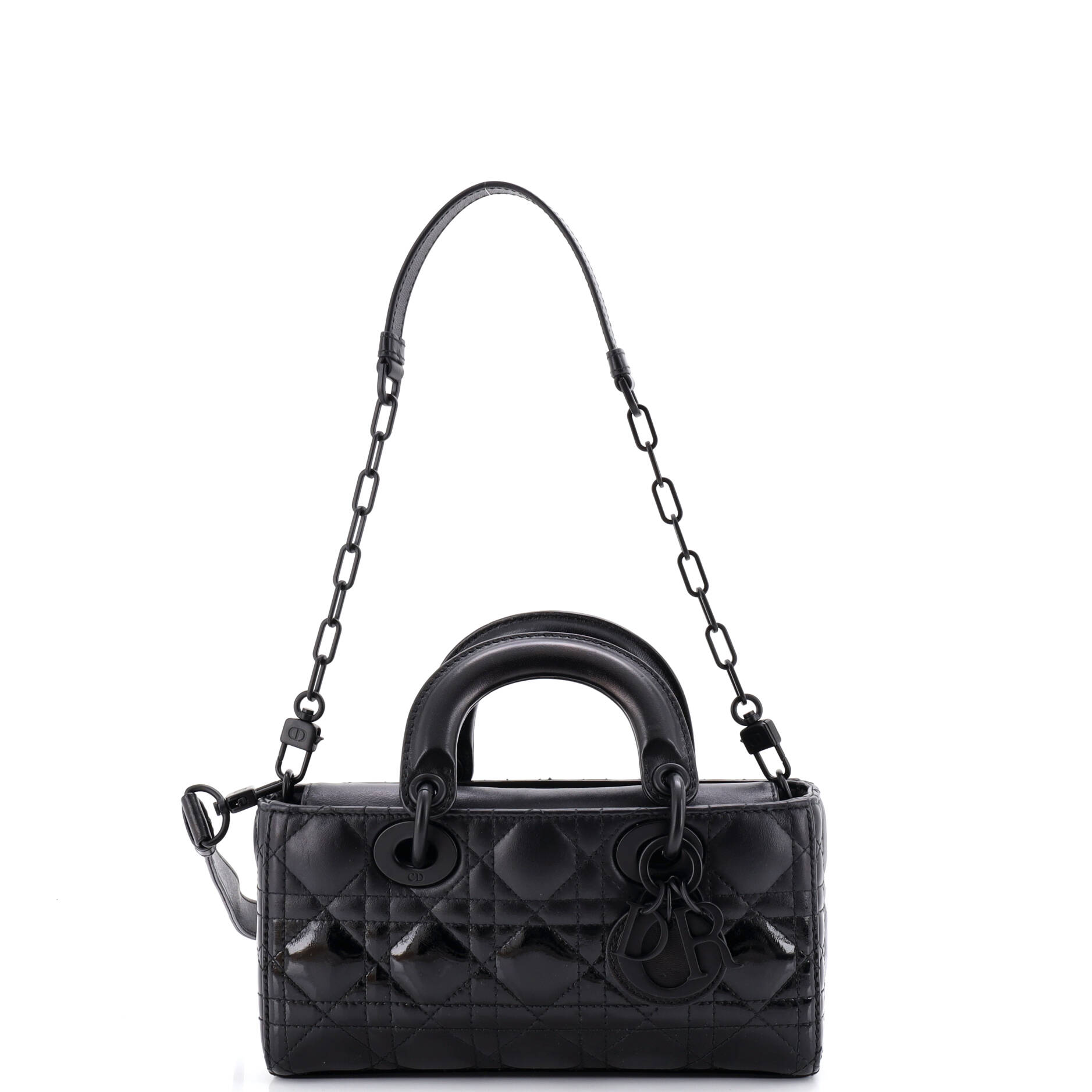 Lady D-Joy Bag Cannage Quilt Gradient Patent Small