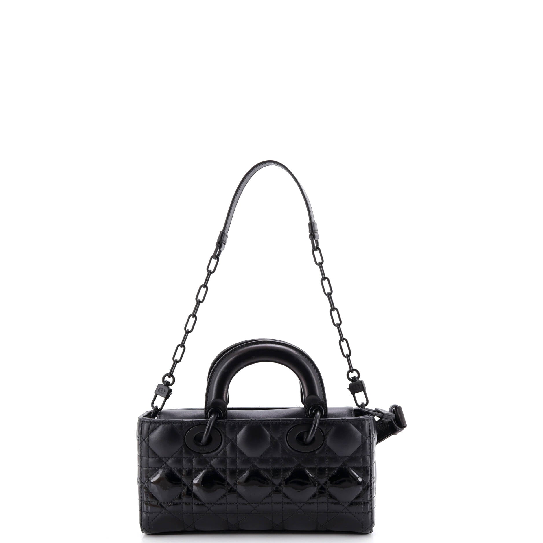 Lady D-Joy Bag Cannage Quilt Gradient Patent Small