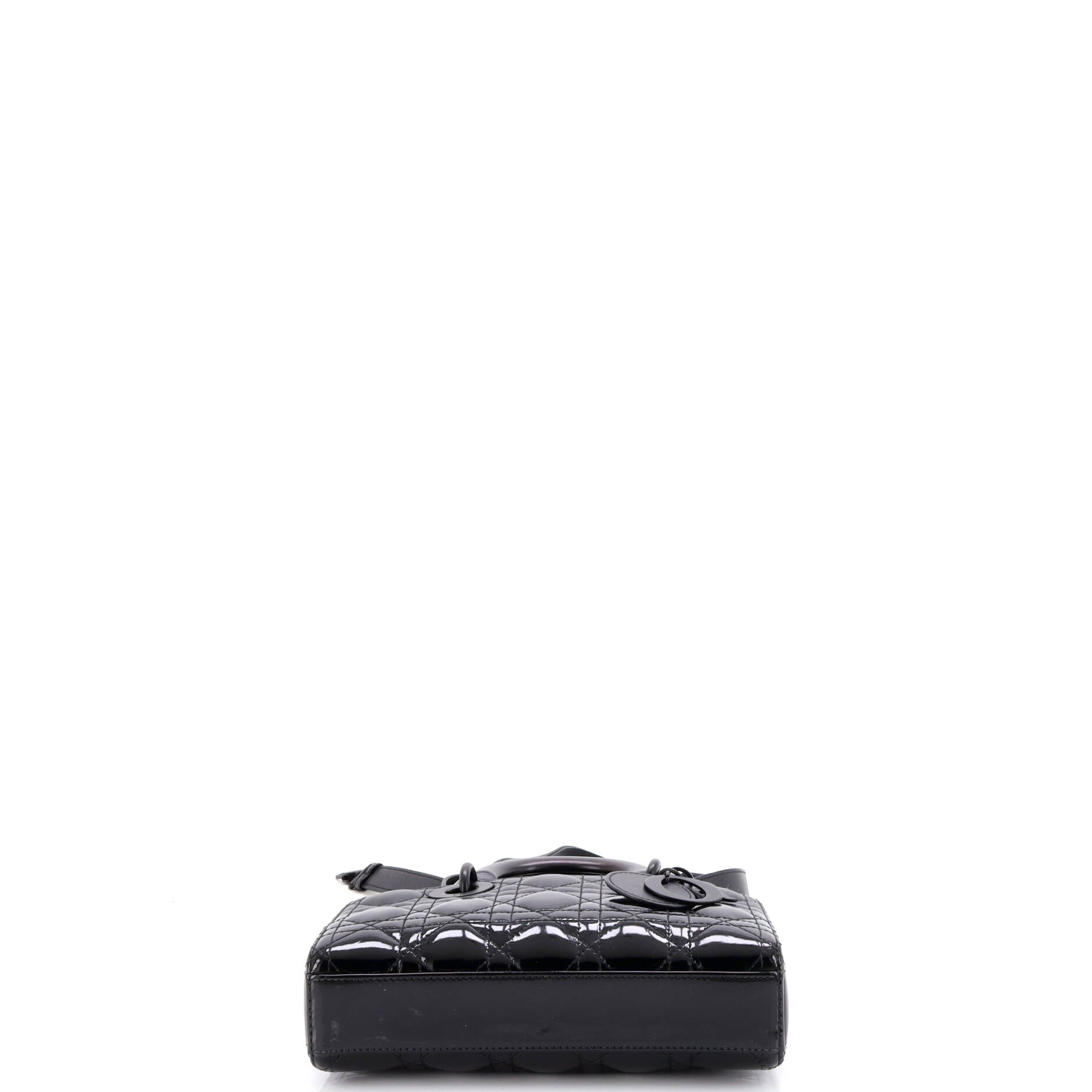 Lady D-Joy Bag Cannage Quilt Gradient Patent Small