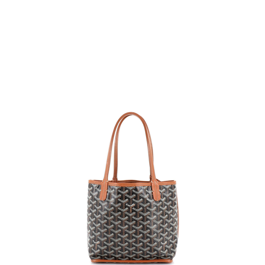 Anjou Reversible Tote Coated Canvas Mini