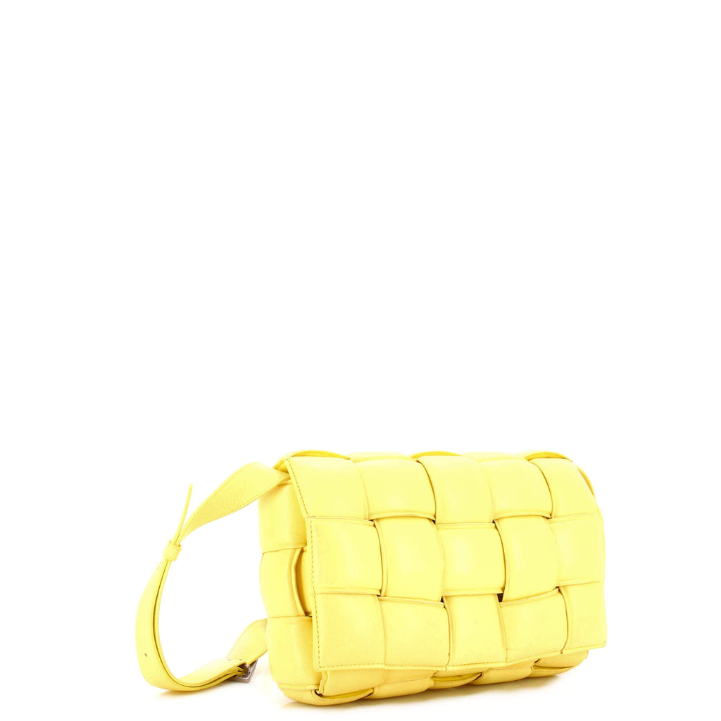 Cassette Crossbody Bag Padded Maxi Intrecciato Leather