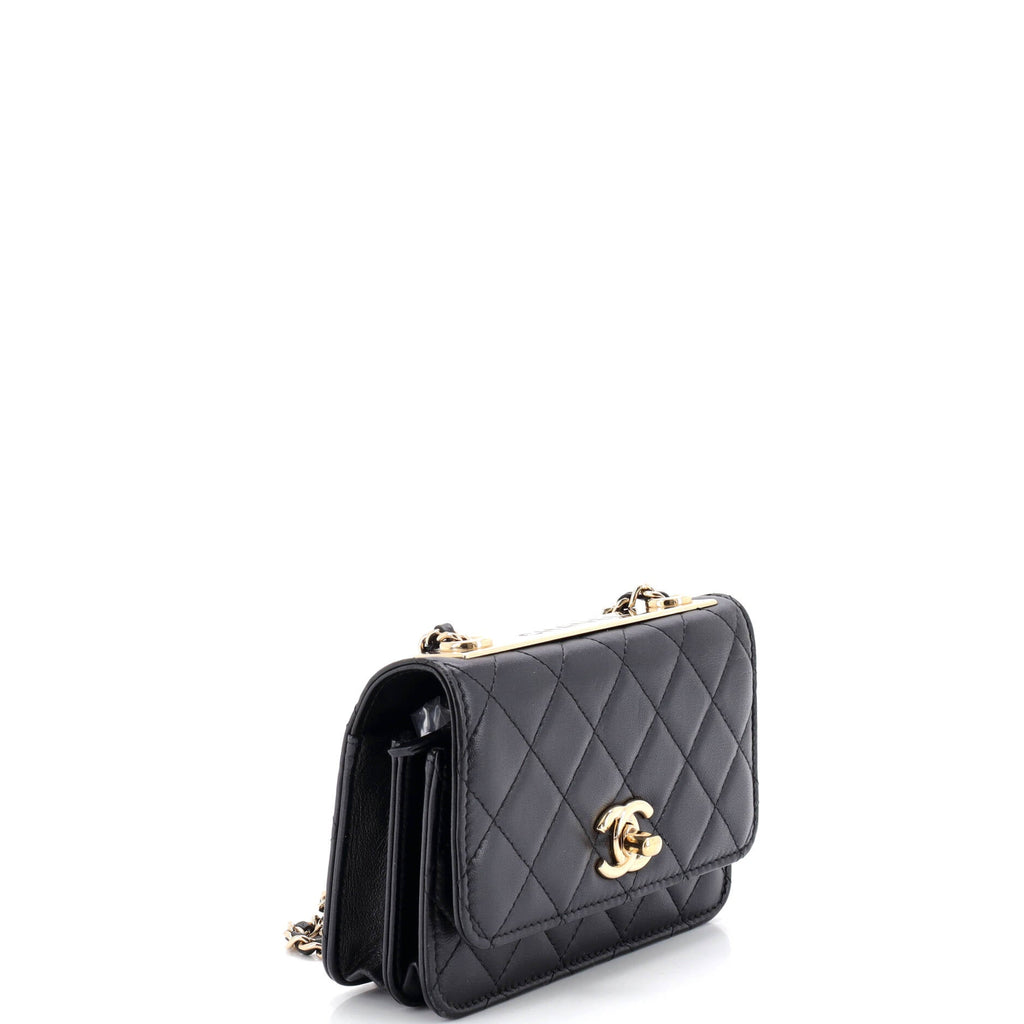 Trendy CC Wallet on Chain Quilted Lambskin Mini