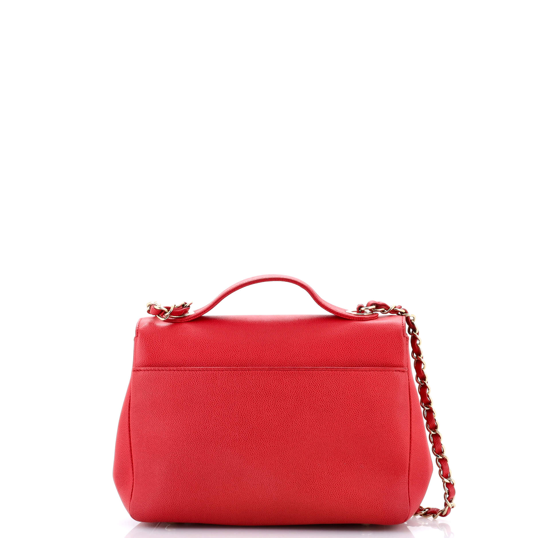 Business Affinity Flap Bag Quilted Caviar Small