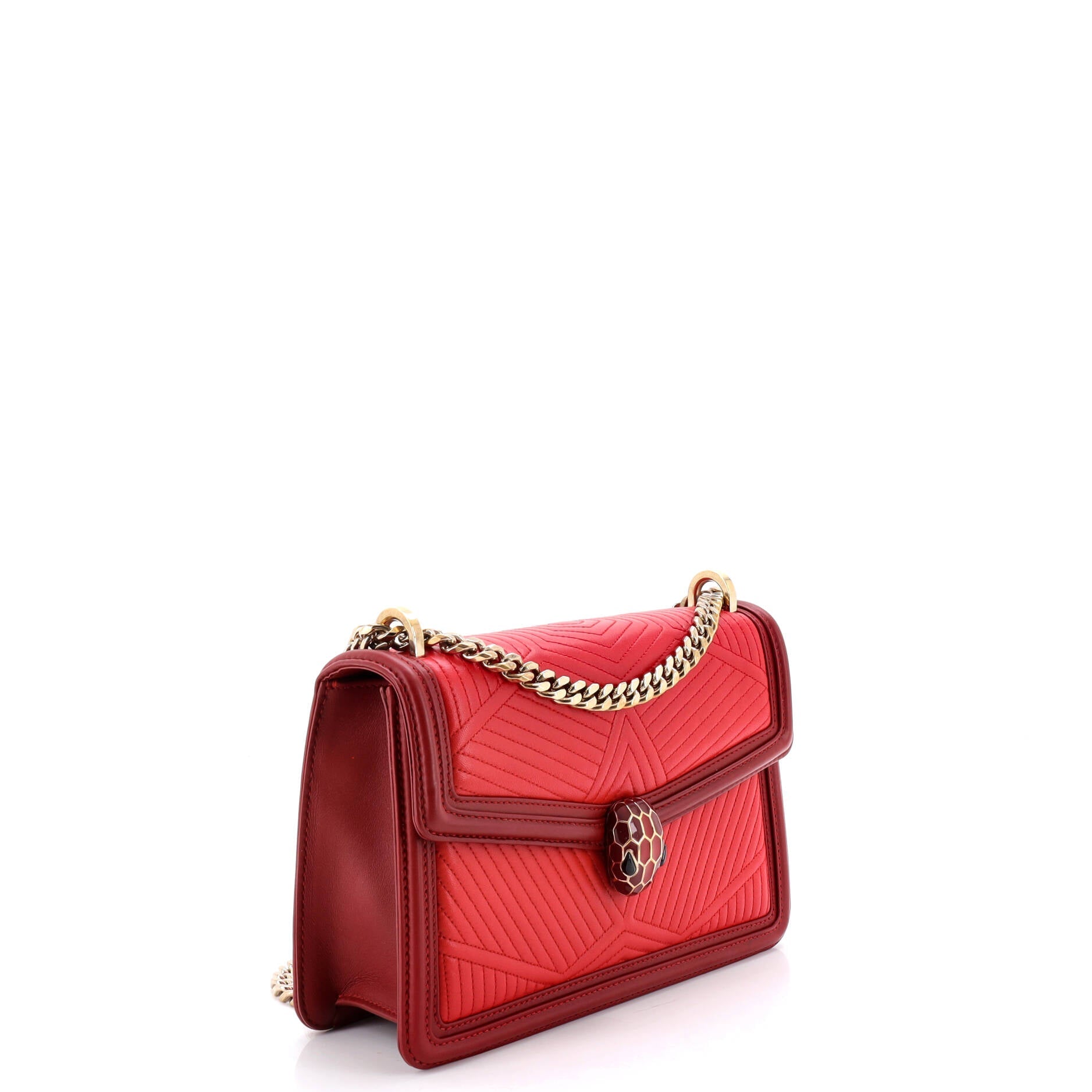 Serpenti Forever Shoulder Bag Quilted Leather Small