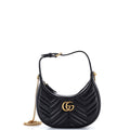 GG Marmont Half Moon Hobo Matelasse Leather Mini