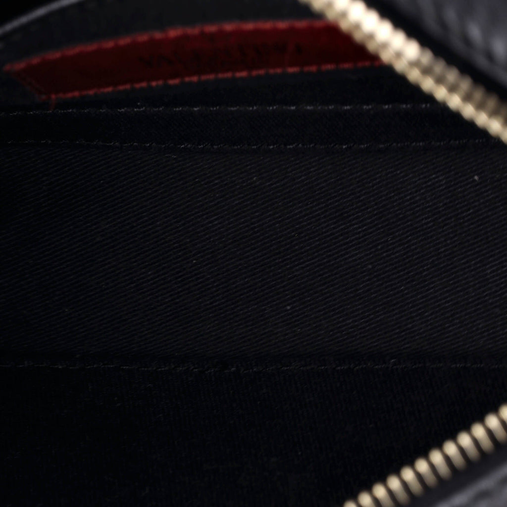 Rockstud Flip Lock Camera Crossbody Bag Leather