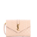 Classic Monogram Envelope Wristlet Clutch Mixed Matelasse Leather