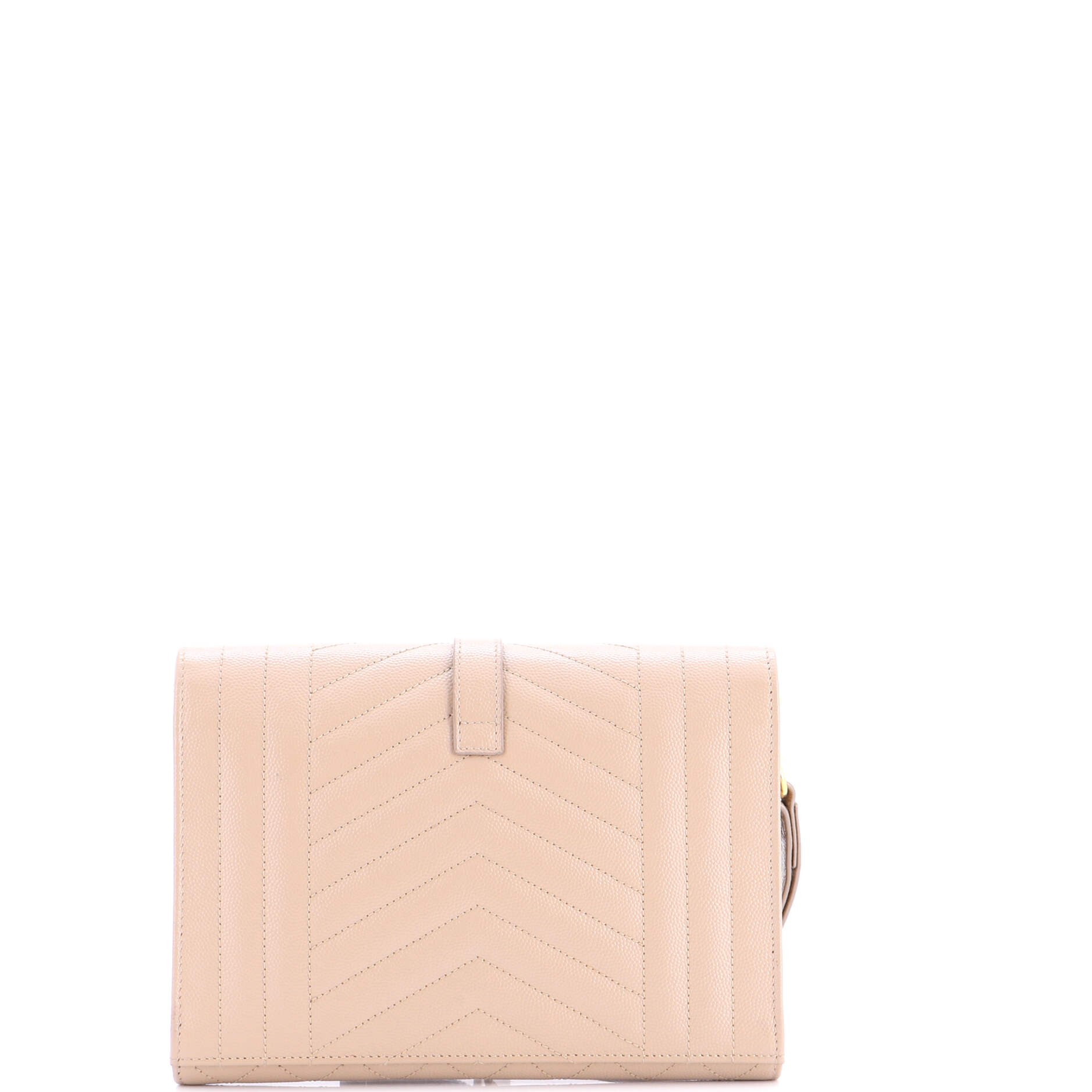 Classic Monogram Envelope Wristlet Clutch Mixed Matelasse Leather