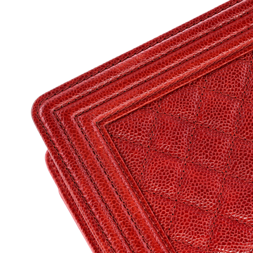 Boy Flap Bag Quilted Caviar Old Medium