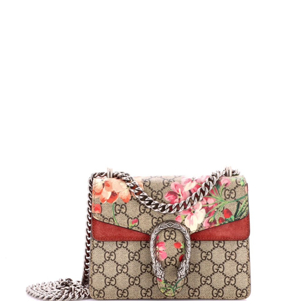 Dionysus Bag Blooms Print GG Coated Canvas Mini