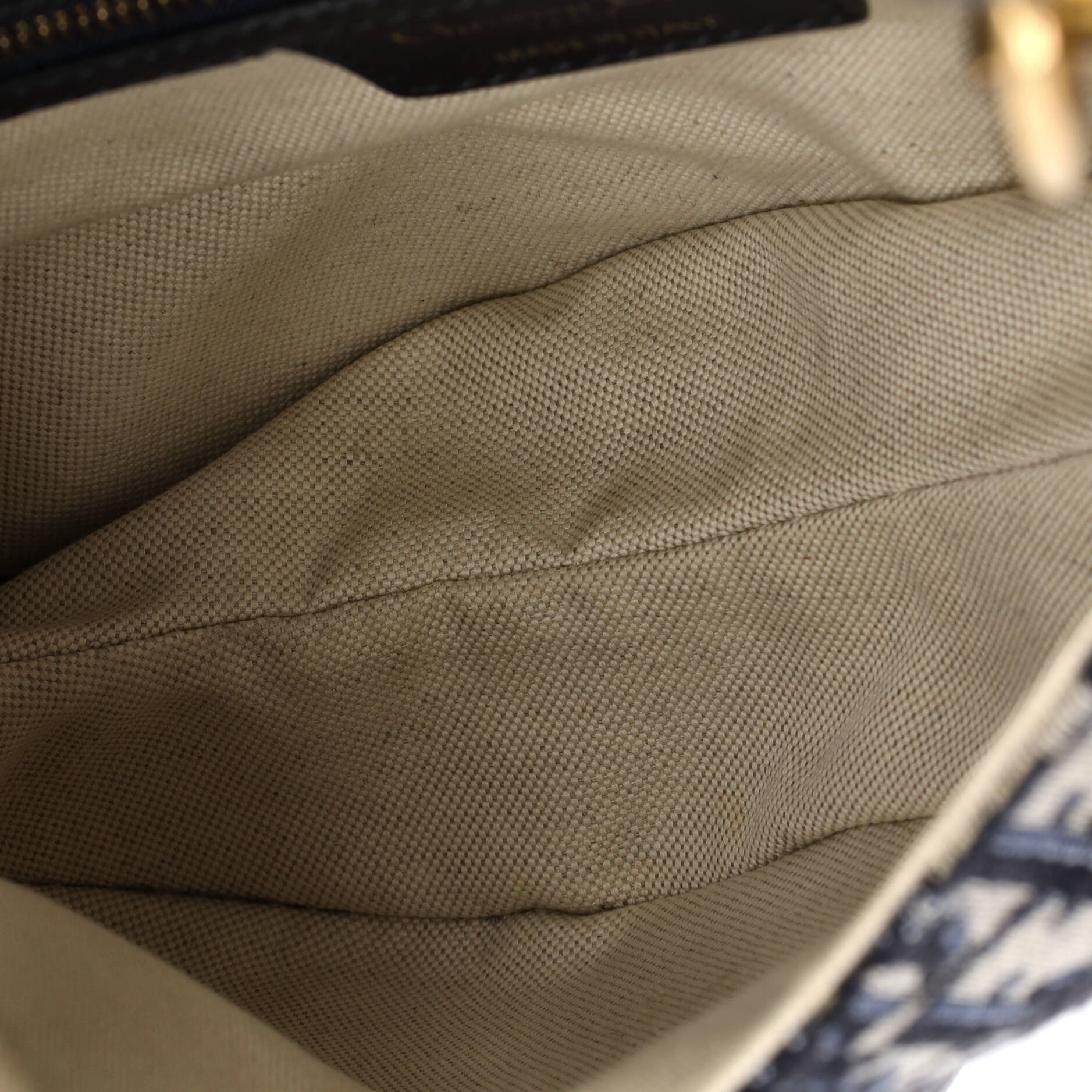 Saddle Handbag with Strap Oblique Canvas Medium