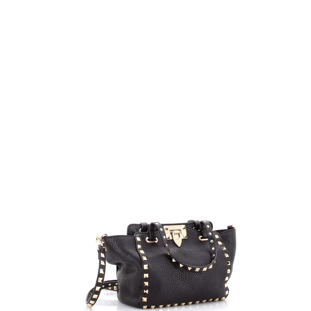 Rockstud Tote Pebbled Leather Mini