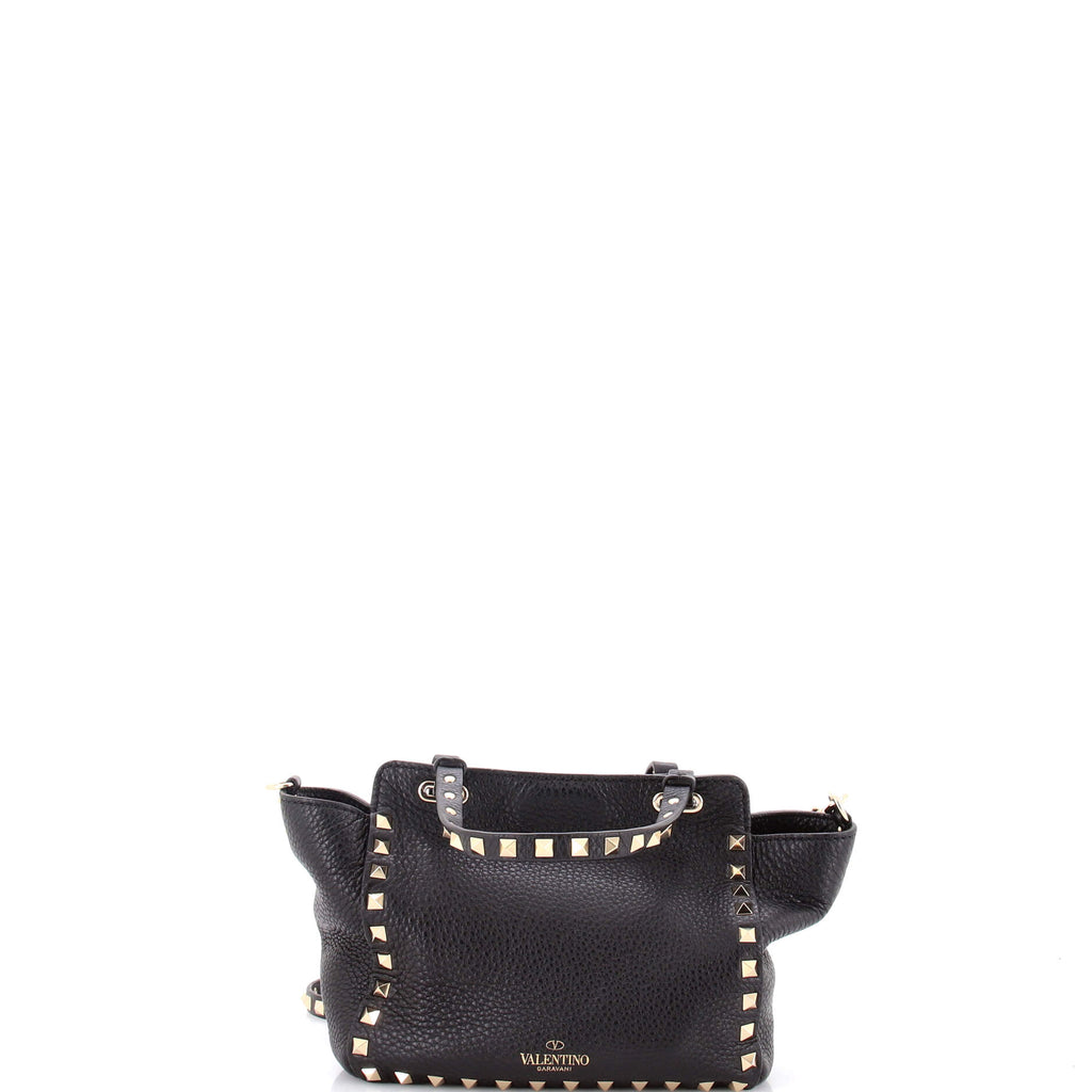 Rockstud Tote Pebbled Leather Mini