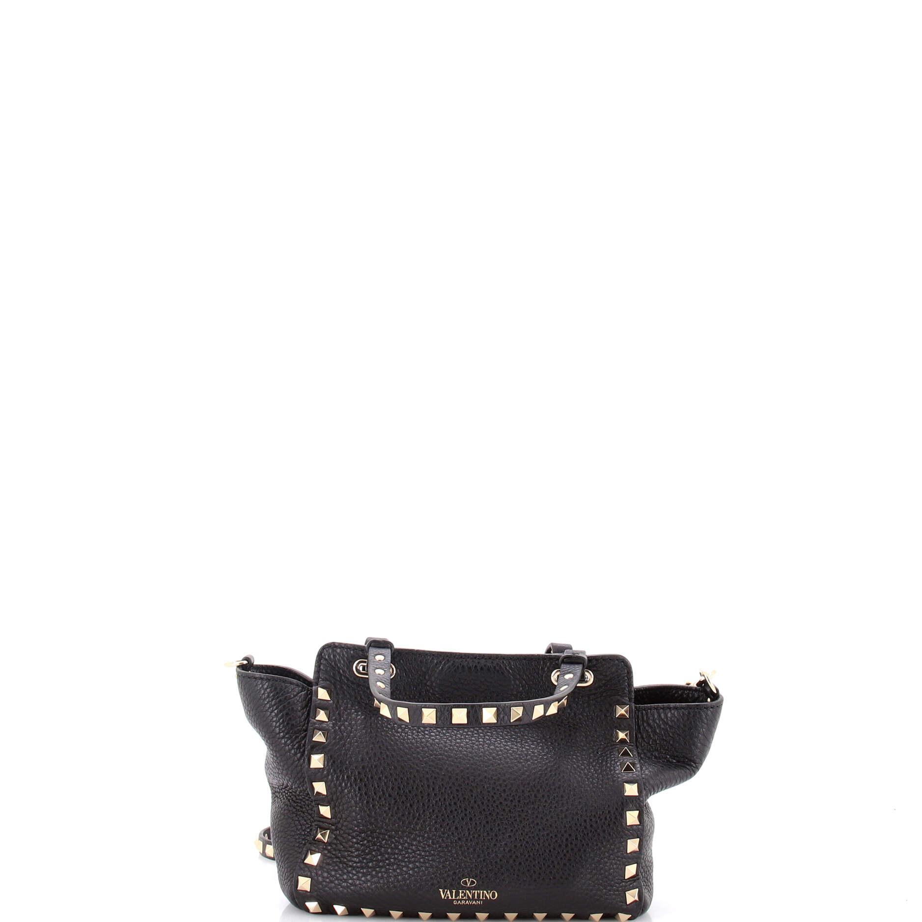 Rockstud Tote Pebbled Leather Mini