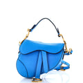 Saddle Handbag with Strap Leather Micro