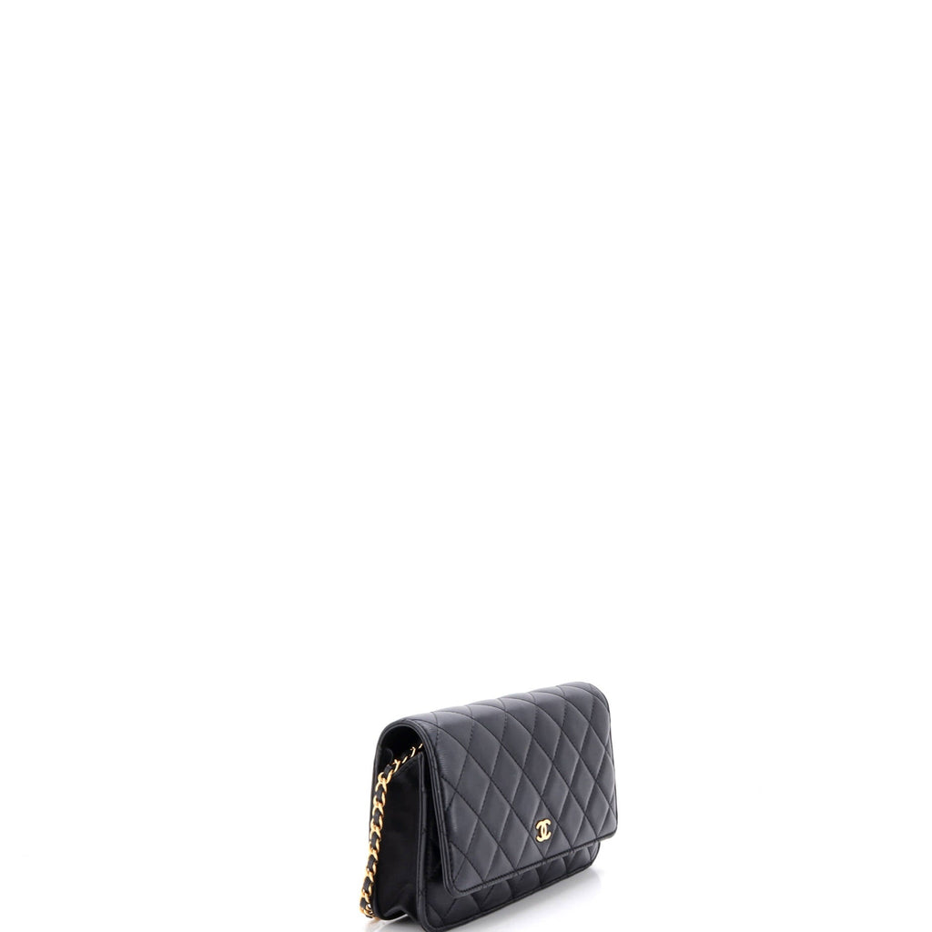 Wallet on Chain Quilted Lambskin