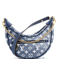 Loop Handbag Monogram Jacquard Denim