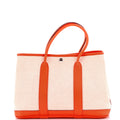 Garden Party Tote Toile and Leather 30