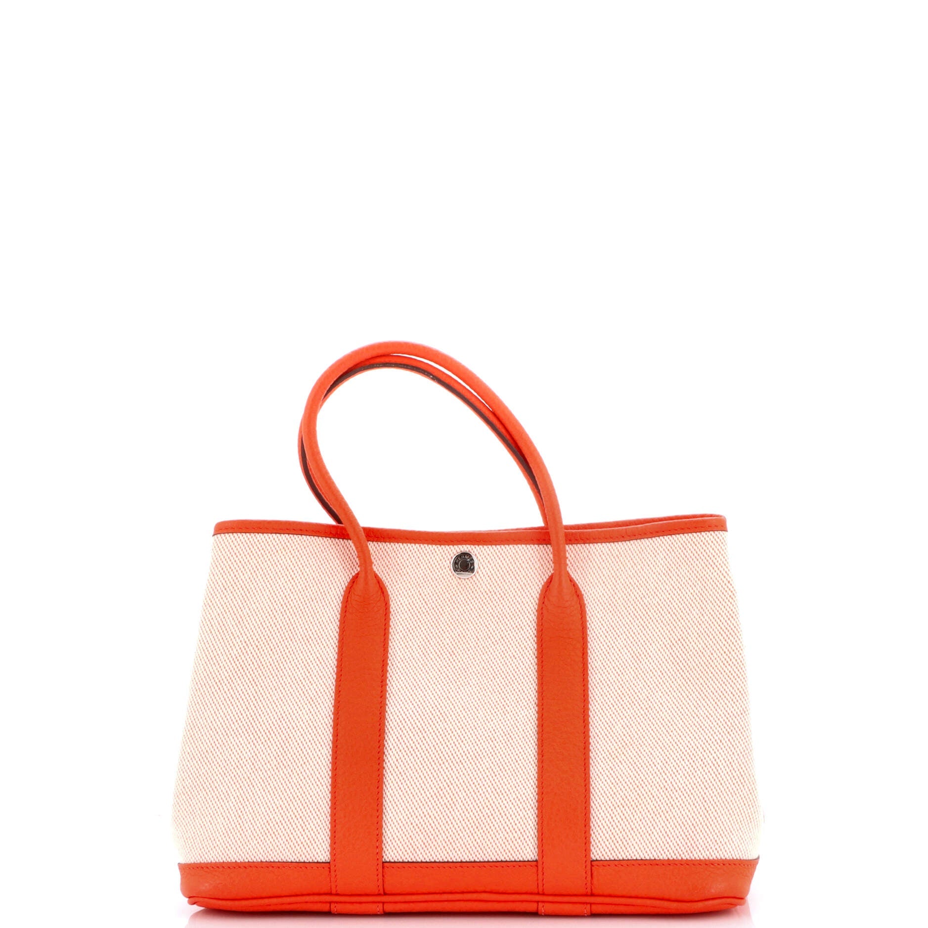 Garden Party Tote Toile and Leather 30