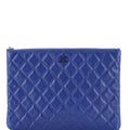 O Case Clutch Quilted Caviar Medium