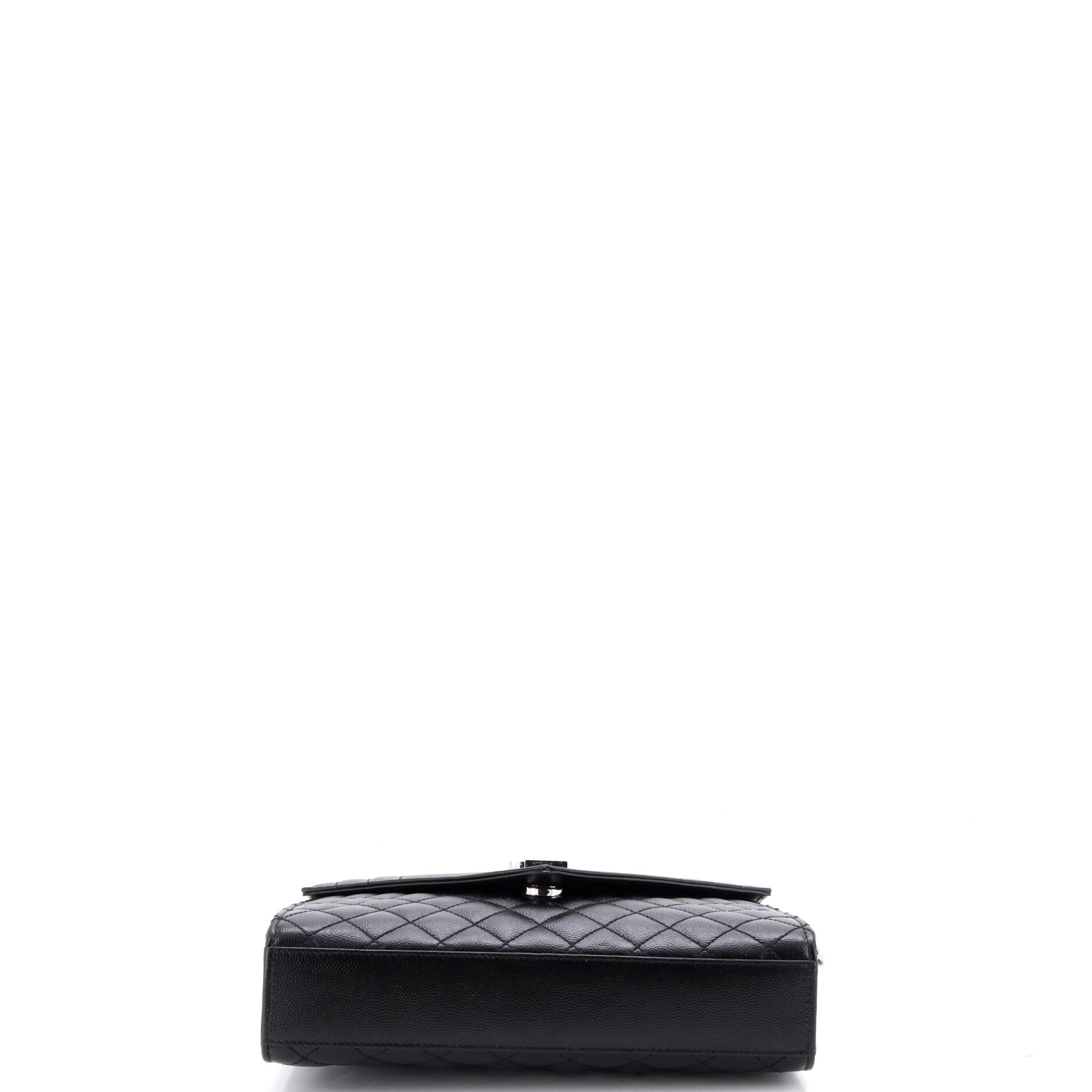 Classic Monogram Envelope Satchel Mixed Matelasse Leather Medium