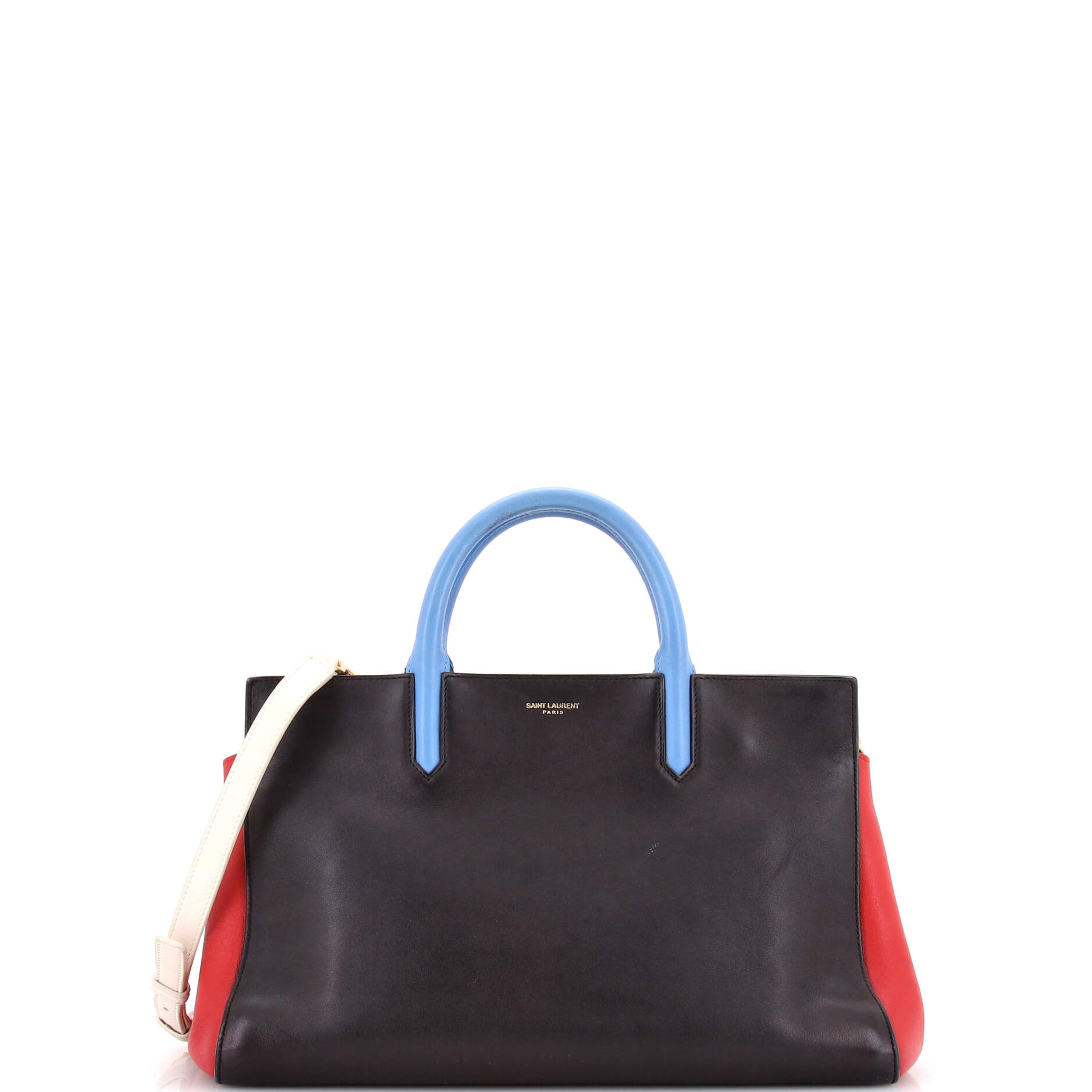 Multicolor Rive Gauche Cabas Leather Small