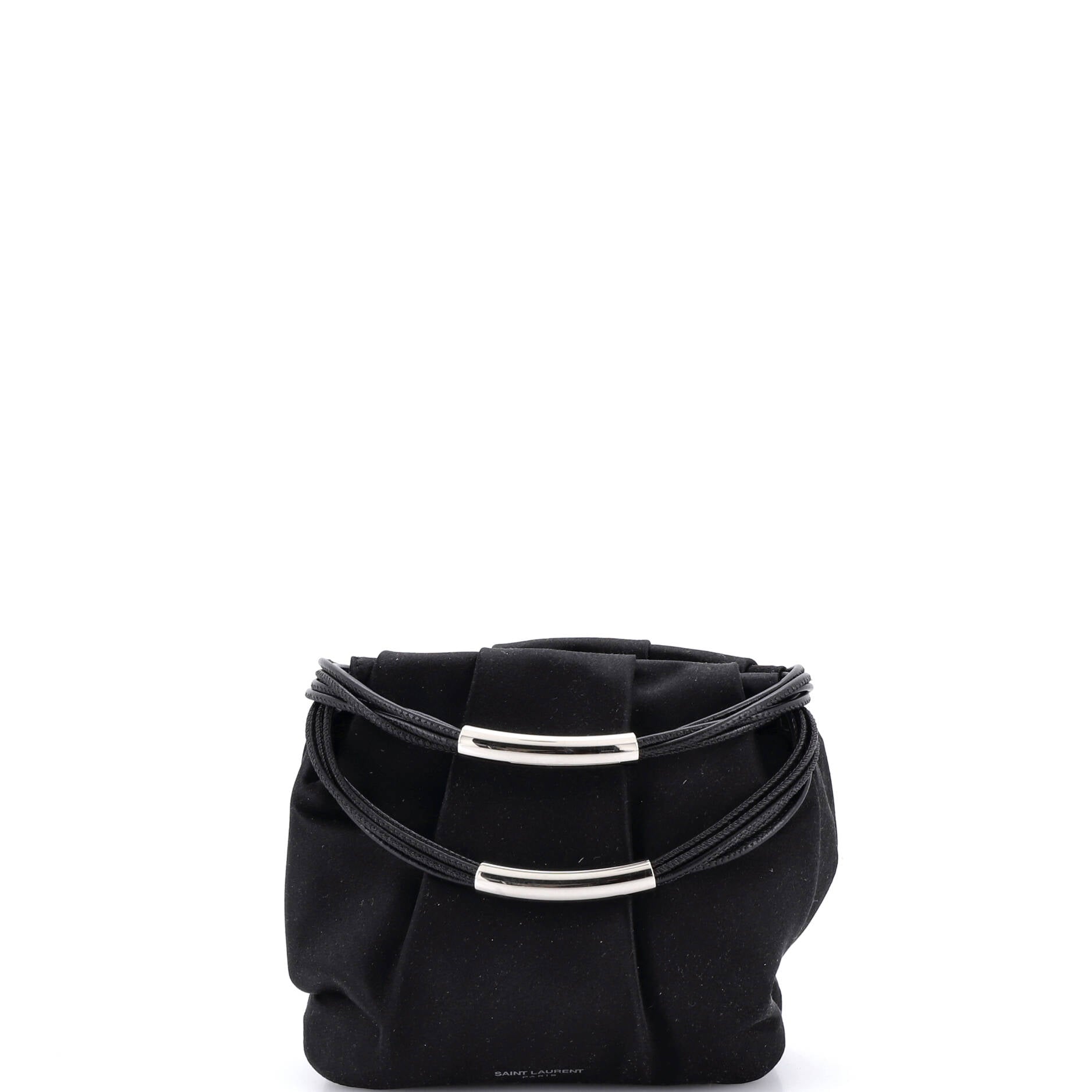 Pochon Top Handle Bag Satin Mini