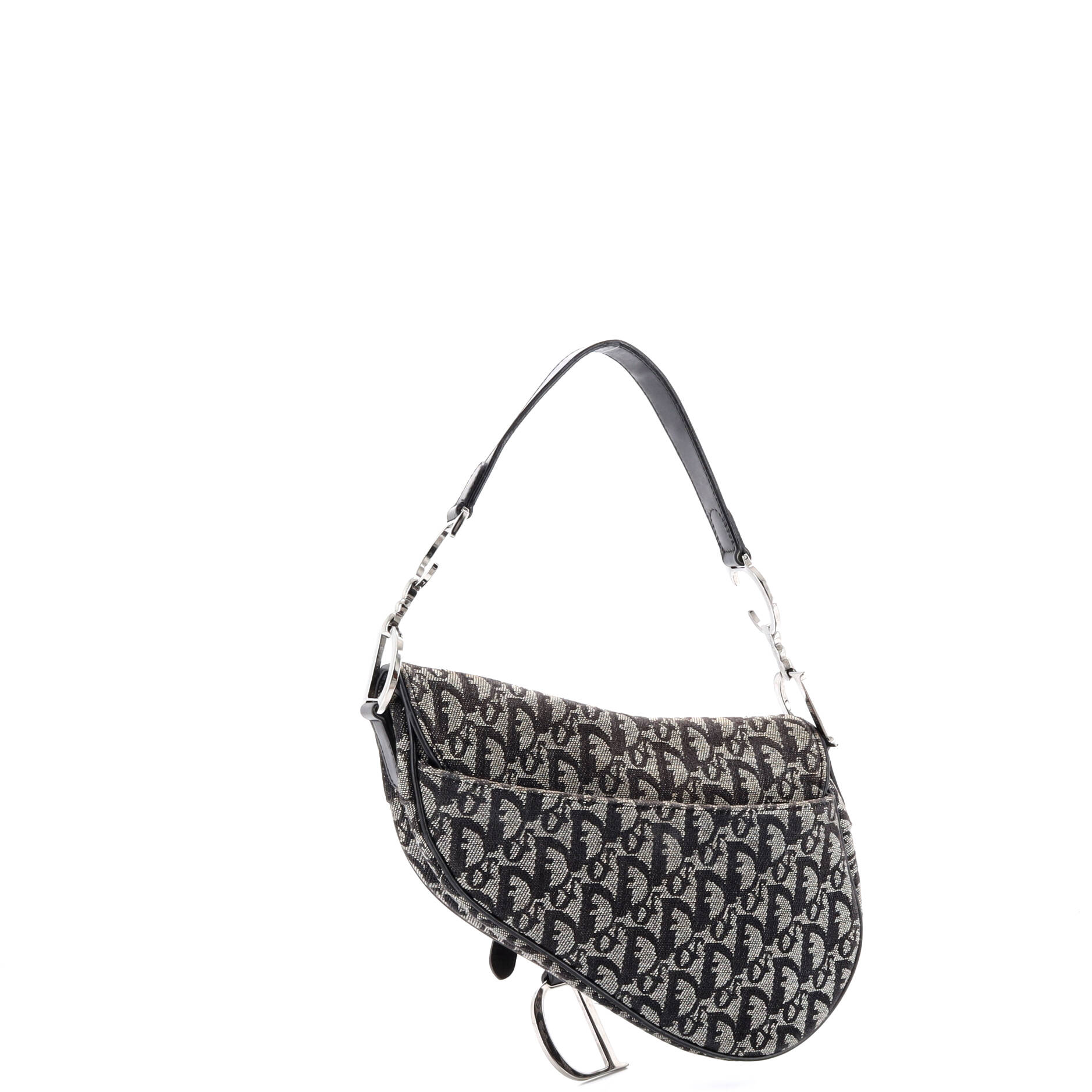Vintage Saddle Bag Diorissimo Canvas Medium