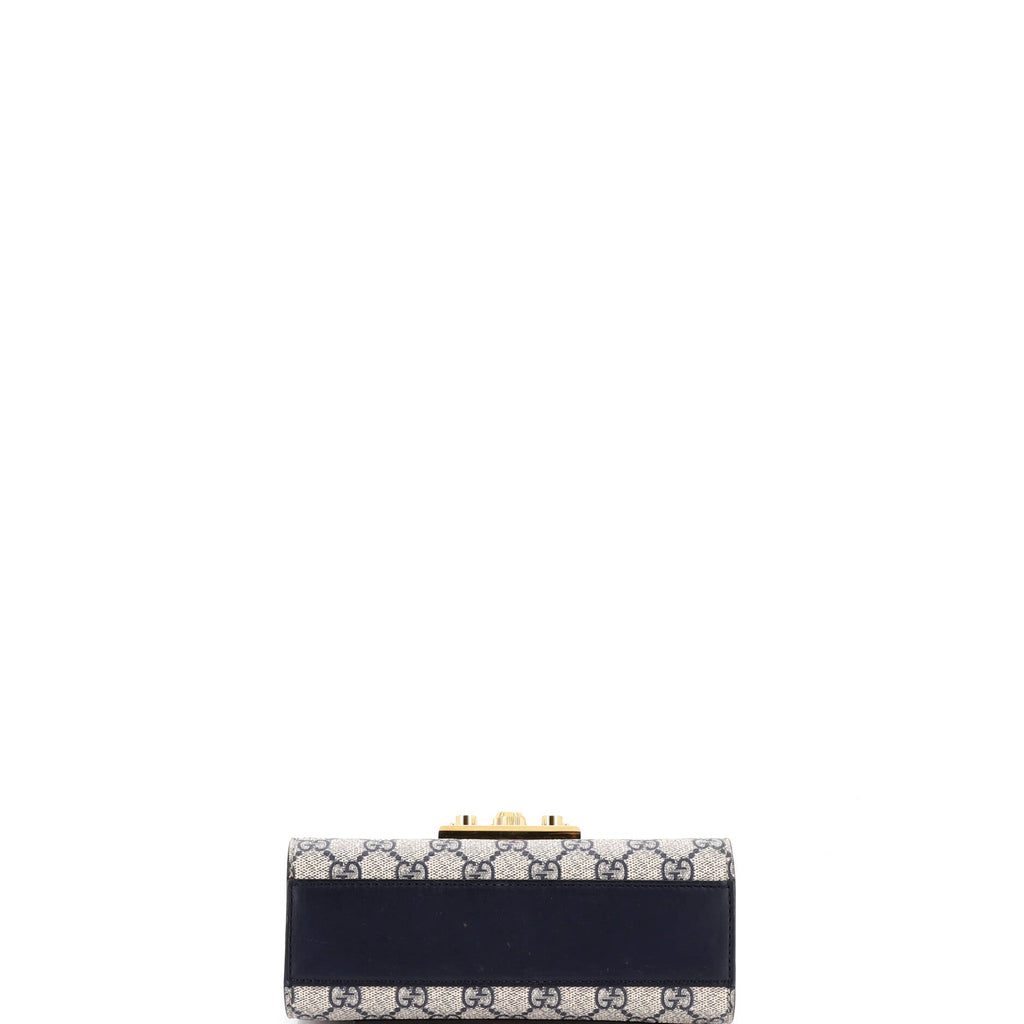 Padlock Shoulder Bag GG Coated Canvas and Leather Small