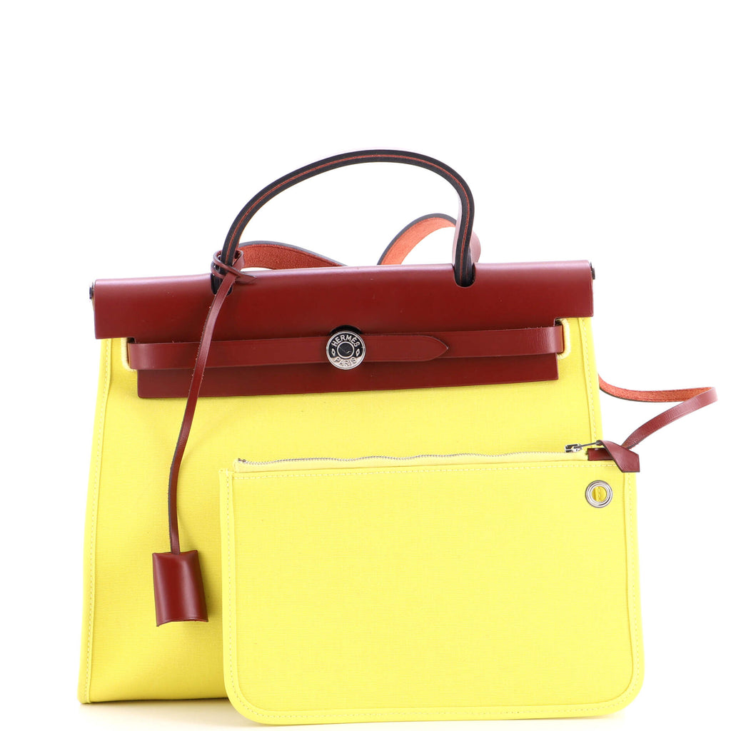 Herbag Zip Leather and Toile 31