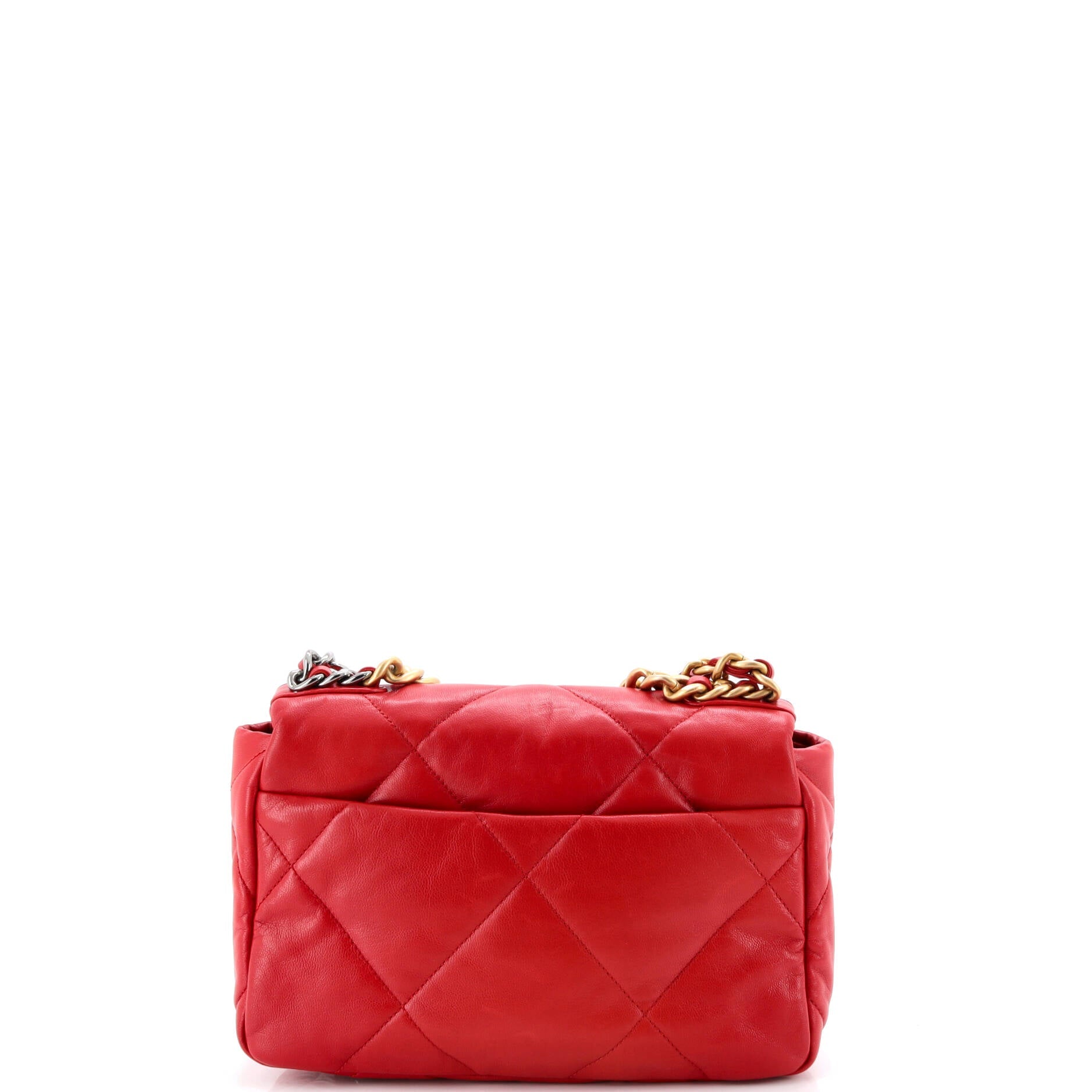 19 Flap Bag Quilted Leather Medium