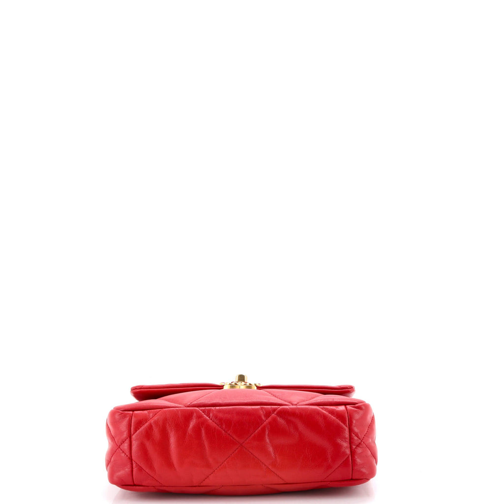 19 Flap Bag Quilted Leather Medium