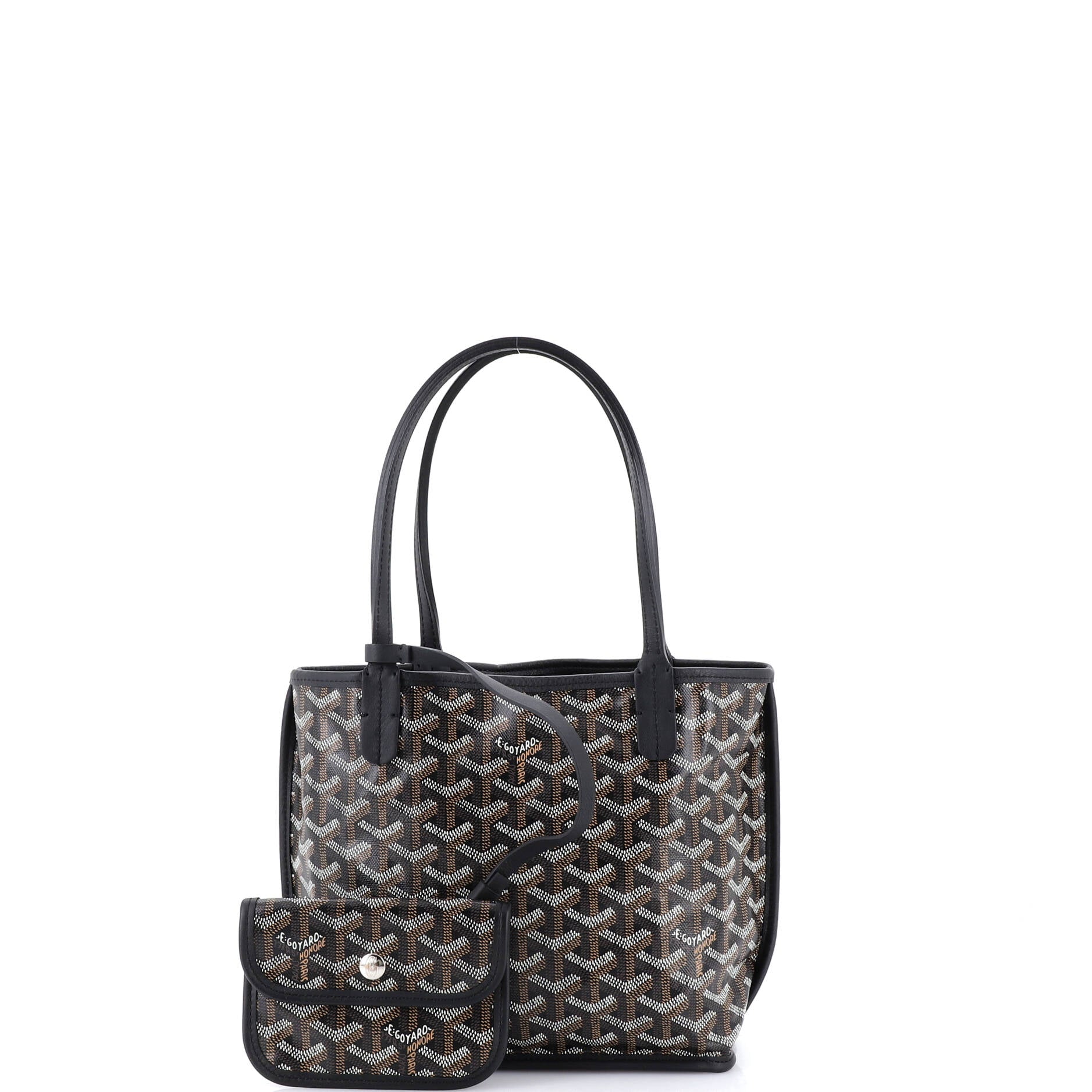 Anjou Reversible Tote Coated Canvas Mini