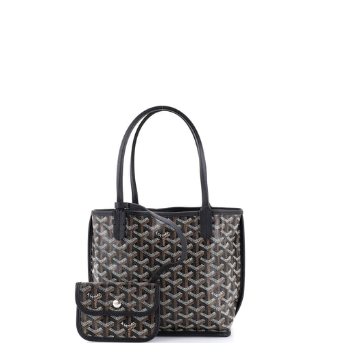 Anjou Reversible Tote Coated Canvas Mini