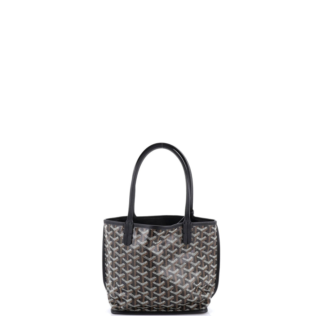 Anjou Reversible Tote Coated Canvas Mini